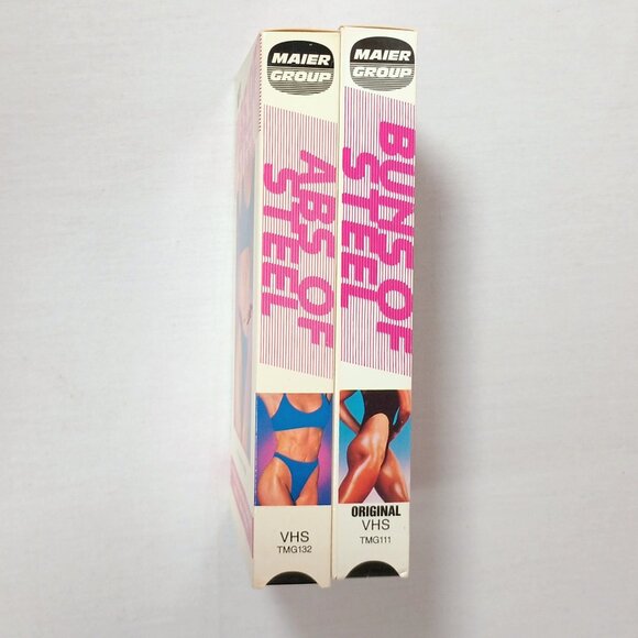 Buns of Steel, Abs of Steel Exercise VHS 2 Videotapes Greg Smithey, Tamilee Webb - Picture 2 of 4